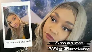 Fuhsi full lace synthetic hair in Ash blonde with dark roots: Wig review