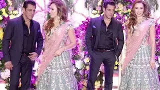 Salman Khan Cute Moments With GF Iulia Vantur @ Sooraj Barjatya Son Devaansh Wedding Ceremony