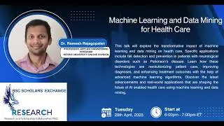Machine Learning and Data Mining for Health Care - RSC