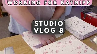 STUDIO VLOG | Packaging orders - New giftwrap! & my channel goals!