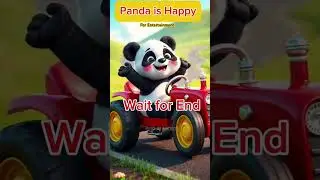 Panda Cartoon Animation Cute Panda Driving Tractor 🚜 | Fun Farm Adventure Story for Kids #funny