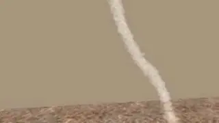Dust Devil On Mars