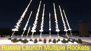 Russian Multiple Rocket Launcher in Action | Russia vs Ukraine | Simulation | ArmA 3