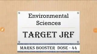 Target JRF | environmental sciences| nta net jrf| most important topics| mind mapping