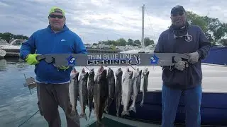 LAKE MICHIGAN FISHING SEASON STARTS IN 2 WEEKS. MARCH 2023. BOOK TODAY THINBLUELINEFISHINGLLC.COM