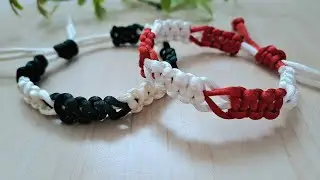 DIY Switch Square Knot Macrame Bracelet | Macrame Bracelet Tutorial