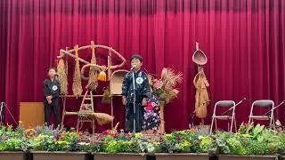 第39回 ひえつき節日本一大会　低学年の部　民謡一家・次男