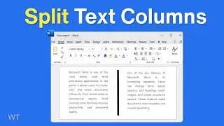 How to Split Text into Two Columns in Word | Fast & Easy