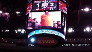 Flyers-Devils, dancing guy Shawny Hill, Jan 22, 2011