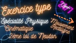 Exercice type - 2ème loi de Newton - Cinématique
