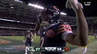 DJ Moore wide open TD for Bears lead