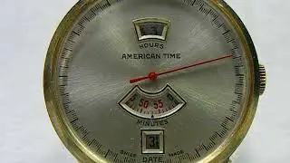 Vintage American Time Jump Hour Men&rsquo;s Wrist Watch