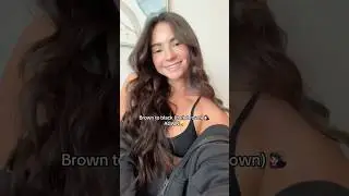 Brown to black (darker brown) Hair Transformation!!❤️&zwj;🔥🐆 IM OBSESSEDDD #hair #beauty #lifestyle