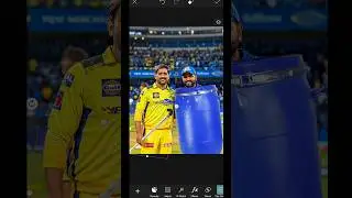Rohit Sharma new edit & Ms Dhoni | 2025 Photo Edit Tutorial #shorts #PicsArt #PhotoEditing