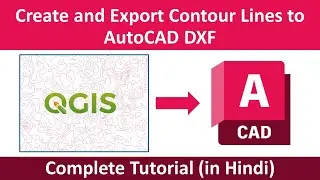 How to create and Export Contour Lines in QGIS to AutoCAD DXF