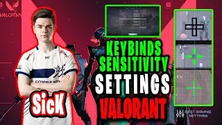 Sentinels SicK Valorant Settings Sensitivity Keybinds Crosshair and Setup 2021