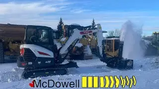 Bobcat E32 Excavator Snowblower | McDowell Equipment
