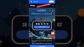 BingX Christmas offer- $1M Reword for free. join Fast #income #profit #free