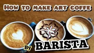 How to make coffee art by machine coffee |coffee art |Barista | Moccacino Capucinno