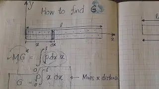 Find the Center of gravity in a stick using Integration