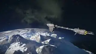 Space Engineers: Nebulon-B Frigate VS Deadly re-entry Mod