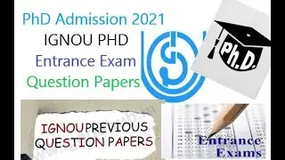PhD IGNOU Old Question Papers ! Admit card Problem ! Entrance Exam Pattern #PhD_Admission2021_IGNOU