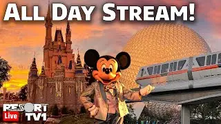 🔴All Day Magic Kingdom Epcot Live Stream Part 2 - Walt Disney World - 12-4-21