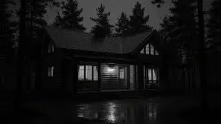 Warm Cabin, Cold Rain Outside | Relaxing Thunderstorm Ambience