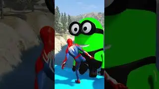 GTA 5 Epic Ragdolls | Spider-Man Jumps/Fails ep. 01 #shorts