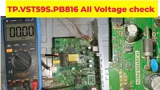 TP.VST59S.PB816 ALL VOLTAGE CHECK |  LED TV repair |in hindi  all voltage check 32 inch board |