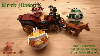 LIMITED EDITION GWP Holiday Lego set (#40603) Wintertime Carriage Ride Speed Build! Enjoy the Build!