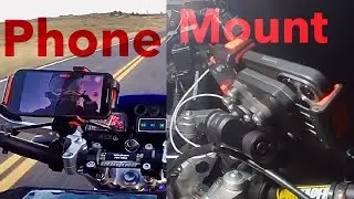 Perfect Phone Mount for Dual Sport Motorcycles | Vibration damping and all aluminum construction