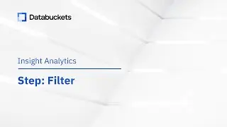Insight Analytics: Step - Filter