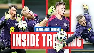 England Goalkeeper Training | Pickford, Ramsdale, Trafford & Henderson!