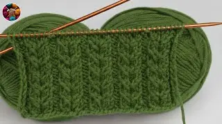 Sweater design with just two stitches #easy knitting patterns #knittingdesign #knittingpatterns #...