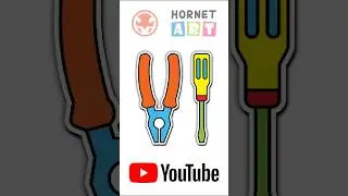 🪛 How to Draw Pliers, Screw Driver, Draw Tools for Kids