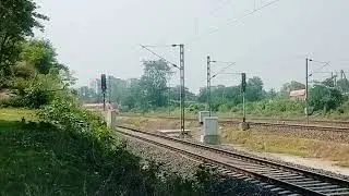 [20871 HOWRAH VANDA BHARAT EXPRESS DEPARTING GHATSHILA STATION WITH FULL SPEED MODE.]