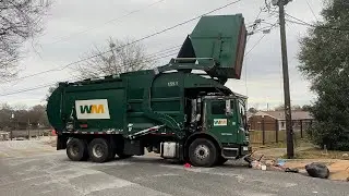 Waste Management 216058 ~ Ex Veolia Mack MRU McNeilus Atlantic front loader garbage truck revving 