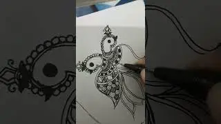 Easy peacock design Madhubani Paintings 🦚