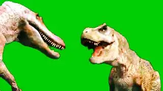 dinosaur fight green screen video #shortsgreenscreen