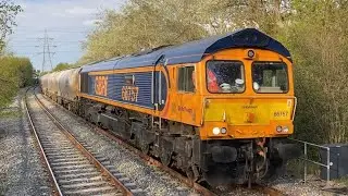 Steel & Cement Freight on the Borderlands Line At Hawarden Bridge. 19th April 2022. #arthurgrowler