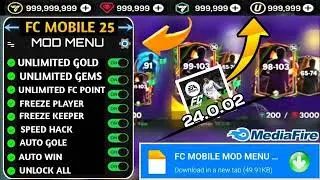 FC Mobile Mod Menu Apk V24.1.02 |Unlimited Money, Unlimited Gems & Unlimited FC Points Mod menu 2025