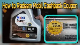 How to redeem Mobil Cashback Coupon Mechanic Unnati App Step by Step Guide