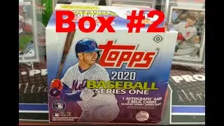 2020 Topps Series 1 Jumbo Box #2  ** Card #/25 + 3 Hits! 2 Relics & 1 Auto Per Box **