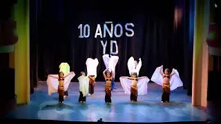 Danzas árabes yanina Destefano, show 10 años, muñequitas, velo