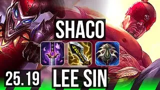 SHACO vs LEE SIN (JGL) | 17/1/11, Legendary | KR Diamond | 25.19