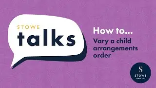 How to vary a child arrangements order