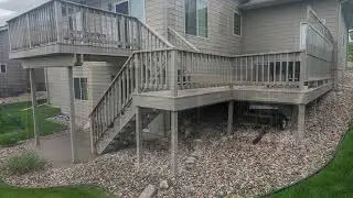 Deck Transformation | From Dilapidated to Beautiful Cedar with Black Aluminum Railing