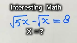 Nice Square Root Math Simplification Solution|| Find Value of x
