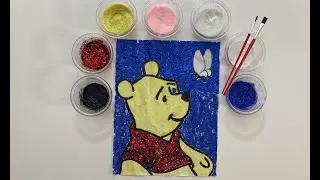 THIS IS NOT SLIME! GLITTER WINNIE THE POOH! Satisfying Video #8
